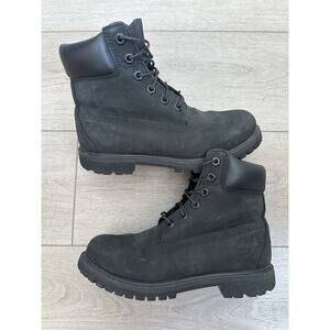 Timberland 6 inch premium work boots nubuck black size 6 men’s